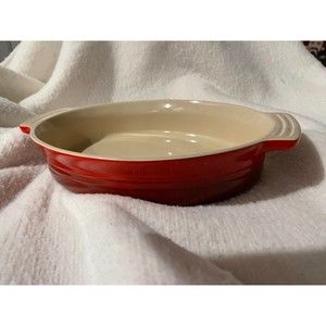 Le Creuset Cerise Red Oval Casserole Baking Dish # 10-45
